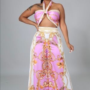 Beautiful sexy summer pants set wit multi wear top